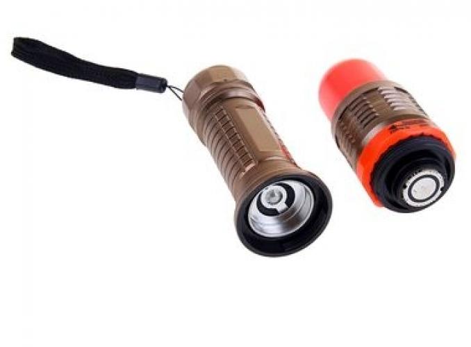 Фонарик ручной Командор 1 диод-лампа, ZOOM, 3 батарейки ААА, цвета МИКС