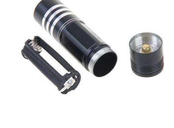 Фонарик ручной Спутник 1 диод, рассеиватель, 3 батарейки ААА, цвета МИКС