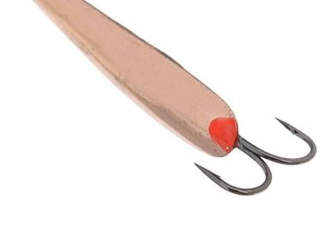 Блесна зимняя Пирс Окуневочка, вес 3.6г медь с двойником