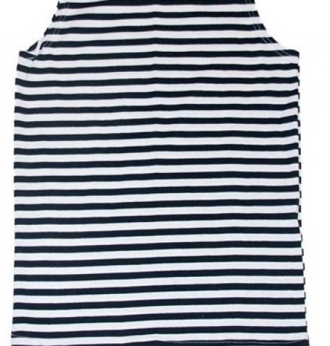 Майка Тельняшка ВМФ ― настоящий военторг амуниция для экстрима дачи форменную одежду, обувь, головные уборы, снаряжение,  наш военторг станет лучшим местом для совершения покупок. Обратившись к нам, вы получаете выгодные расценки и гарантированно высокое качество продукции.8(495)642-32-56         1734@bk.ru    В нашем каталоге представлены наиболее популярные и пользующиеся большим спросом товарные позиции. Ассортимент в наличии гораздо шире и постоянно пополняется интересными новинками. Всегда в наличии широкий выбор фурнитуры, шевронов, нашивок, знаков; также представлена сувенирная продукция в большом ассортименте. Армейский магазин – широкий выбор военных товаров  Армейский интернет-магазин  Фронт - это широкий выбор товаров военного и тактического направления:      одежды;     снаряжения;     тюнинга на оружие;     различных аксессуаров.  Предлагаемые товары пользуются спросом среди военных и сотрудников силовых структур. Также они популярны среди охотников, туристов и любителей практичной одежды милитари стиля.  Посетив наш магазин военторг в Москве, вы можете быть уверены в качестве и оригинальности изделий. Мы работаем напрямую с известными мировыми брендами военного и тактического снаряжения: Snugpak, ESS, Arktis, Kitanica, Aimpoint, Camelbak, Propper, EBERLESTOCK, CAA, Crye Precision, Outdoor Research и Under Armour. А также с производителями практичной и стильной одежды милитари от Schott Nyc. и Alpha industries. Реализуем армейские товары по выгодным ценам, без посреднических надбавок.  Изучив наш сайт, вы найдёте товары и других популярных брендов военно-тактического направления. Приобрести необходимую одежду и экипировку в Москве вы можете, посетив наши розничные военные магазины. Есть служба курьерской доставки. Наш военторг осуществляет отправку товаров по России. Для этого необходимо оформить заказ на сайте.  Если вы затрудняетесь в выборе - специалисты нашего магазина проконсультируют вас. Многие наши сотрудники увлекаются страйкболом, охотой, туризмом, практической стрельбой. Есть отслужившие в войсках РФ. Мы сами с удовольствием используем военные товары: как одежду, так и снаряжение из нашего магазина. Всегда готовы поделиться личным опытом и помочь хорошим советом. Магазин военных товаров в Москве – идеальный вариант покупки качественных изделий.