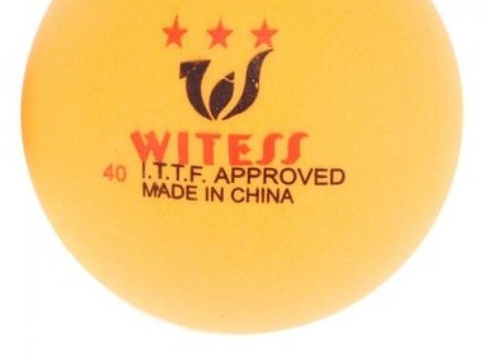 Шарики для настольного тенниса, цвет жёлтый