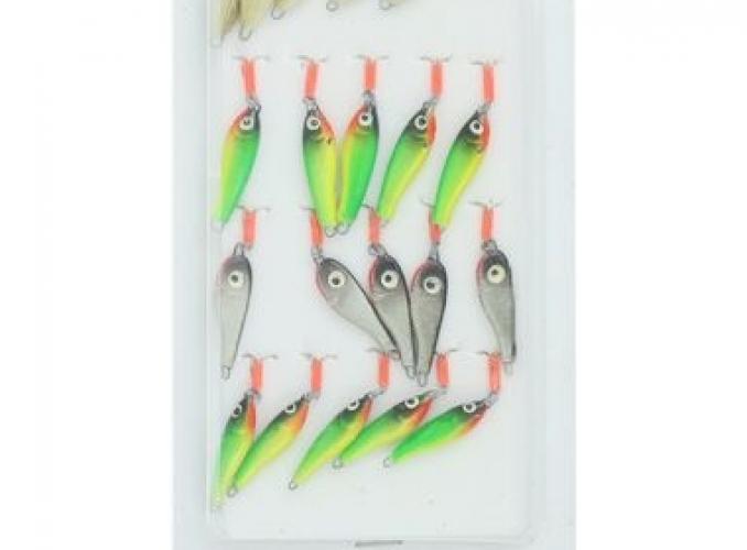 Блесна зимняя Тюлька крашенная с тройником