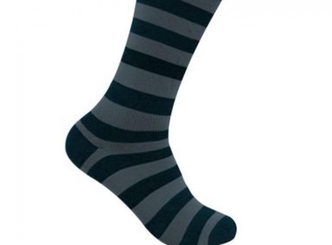 Носки водонепроницаемые S Dexshell Longlite Bamboo Black- grey DS633WG