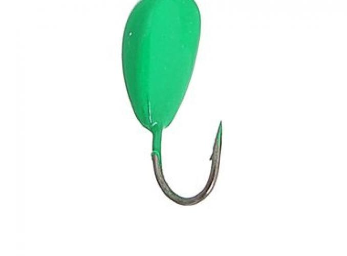Мормышка вольфрам Пирс Банан, вес 1.5г, цвет фц.зеленый