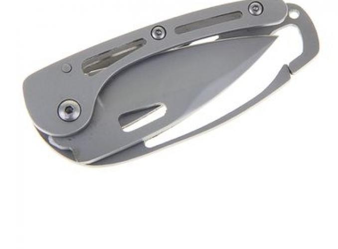 Нож складной неавтоматический с фиксатором, рукоять с отверстиями