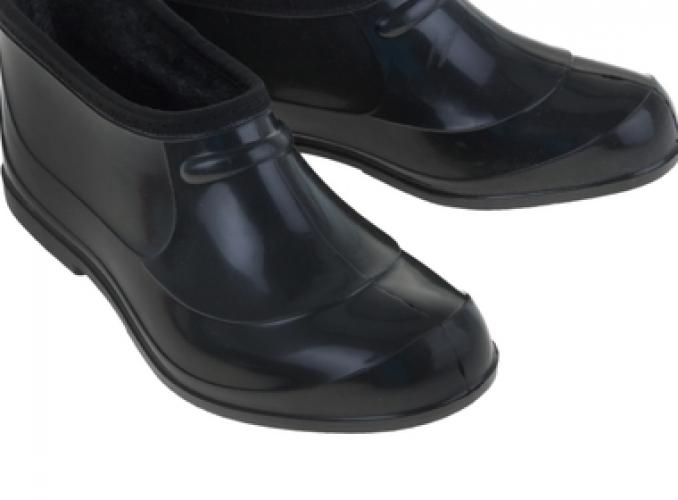 Галоши черные утепленные, сукно, р. 36