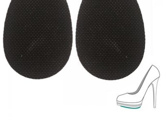 Полустелька для обуви, на подошву против скольжения, мелкий протектор, 2 шт