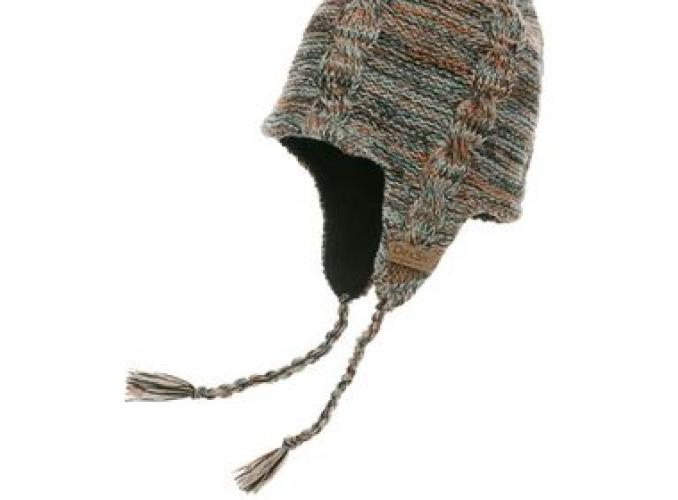 Шапка водонепроницаемая Dexshell с ушами, коричневая