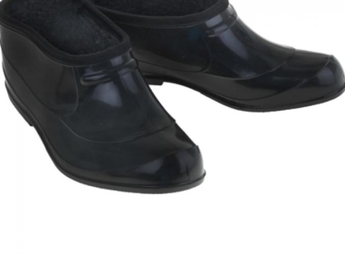 Галоши черные утепленные, сукно, р. 41