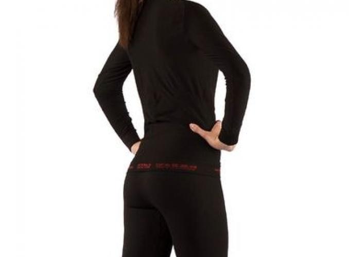 Футболка женская Atala/ дл. рукав/ синтетика/ черный/ XXS/XS