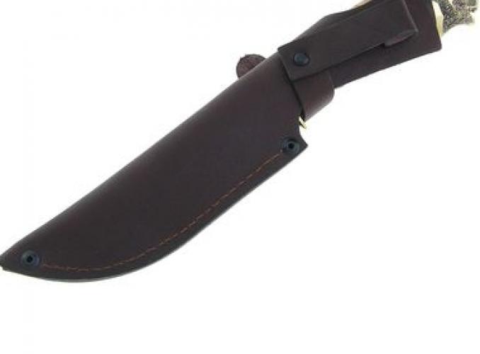 Нож нескладной Спрут (2257)д, рукоять-дерево, дамасская сталь