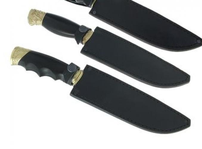 Нож Беркут-2 г. Кизляр с мельхировыми гардами, рукоять-дерево, сталь Х12МФ