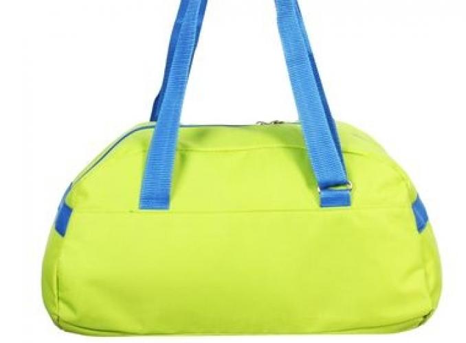 Сумка спортивная на молнии, 1 отдел, 1 наружный карман, зелёный/синий