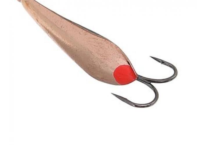 Блесна зимняя Пирс Окуневая, вес 2.5г медь с двойником