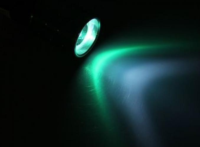 Фонарик 1 диод на рассеивателе насечки Точки микс 9,5см (3ААА)