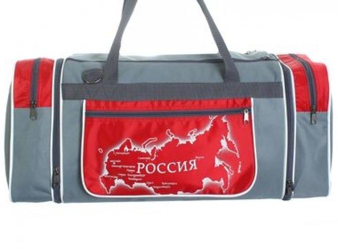 Сумка спорт трансф 116,3 55*22*26, 1 отдел на молнии, 3 н/кармана, серый