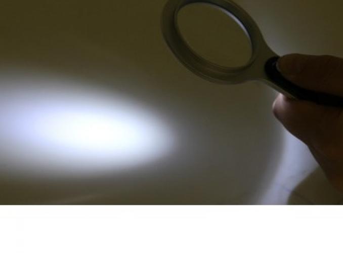 Лупа увеличение в 6 раз, d=65, с подсветкой