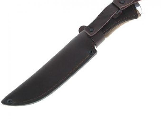 Нож нескладной Грибник СТ-27, г.Павлово, сталь 95Х18, рукоять-орех