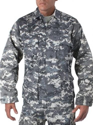 Рубашка BDU приглушенный цифровой камуфляж  ― настоящий военторг амуниция для экстрима дачи форменную одежду, обувь, головные уборы, снаряжение,  наш военторг станет лучшим местом для совершения покупок. Обратившись к нам, вы получаете выгодные расценки и гарантированно высокое качество продукции.8(495)642-32-56         1734@bk.ru    В нашем каталоге представлены наиболее популярные и пользующиеся большим спросом товарные позиции. Ассортимент в наличии гораздо шире и постоянно пополняется интересными новинками. Всегда в наличии широкий выбор фурнитуры, шевронов, нашивок, знаков; также представлена сувенирная продукция в большом ассортименте. Армейский магазин – широкий выбор военных товаров  Армейский интернет-магазин  Фронт - это широкий выбор товаров военного и тактического направления:      одежды;     снаряжения;     тюнинга на оружие;     различных аксессуаров.  Предлагаемые товары пользуются спросом среди военных и сотрудников силовых структур. Также они популярны среди охотников, туристов и любителей практичной одежды милитари стиля.  Посетив наш магазин военторг в Москве, вы можете быть уверены в качестве и оригинальности изделий. Мы работаем напрямую с известными мировыми брендами военного и тактического снаряжения: Snugpak, ESS, Arktis, Kitanica, Aimpoint, Camelbak, Propper, EBERLESTOCK, CAA, Crye Precision, Outdoor Research и Under Armour. А также с производителями практичной и стильной одежды милитари от Schott Nyc. и Alpha industries. Реализуем армейские товары по выгодным ценам, без посреднических надбавок.  Изучив наш сайт, вы найдёте товары и других популярных брендов военно-тактического направления. Приобрести необходимую одежду и экипировку в Москве вы можете, посетив наши розничные военные магазины. Есть служба курьерской доставки. Наш военторг осуществляет отправку товаров по России. Для этого необходимо оформить заказ на сайте.  Если вы затрудняетесь в выборе - специалисты нашего магазина проконсультируют вас. Многие наши сотрудники увлекаются страйкболом, охотой, туризмом, практической стрельбой. Есть отслужившие в войсках РФ. Мы сами с удовольствием используем военные товары: как одежду, так и снаряжение из нашего магазина. Всегда готовы поделиться личным опытом и помочь хорошим советом. Магазин военных товаров в Москве – идеальный вариант покупки качественных изделий.