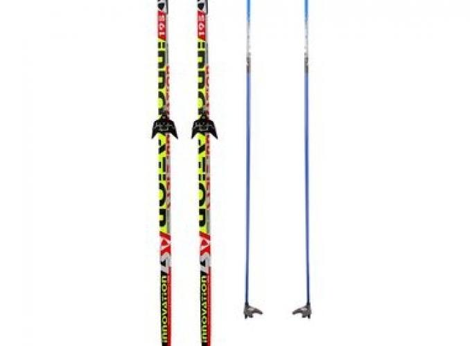 Комплект лыжный БРЕНД ЦСТ (195/155 (+/-5 см), крепление: 0075мм) МИКС
