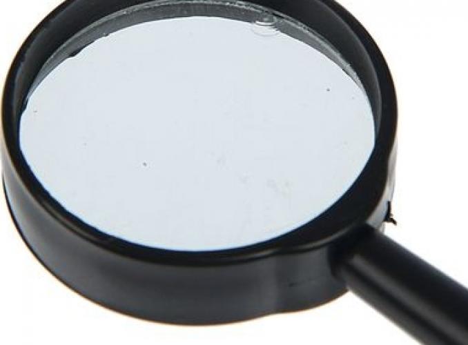 лупа черная х10 d=40мм Классика 10см УЦЕНКА