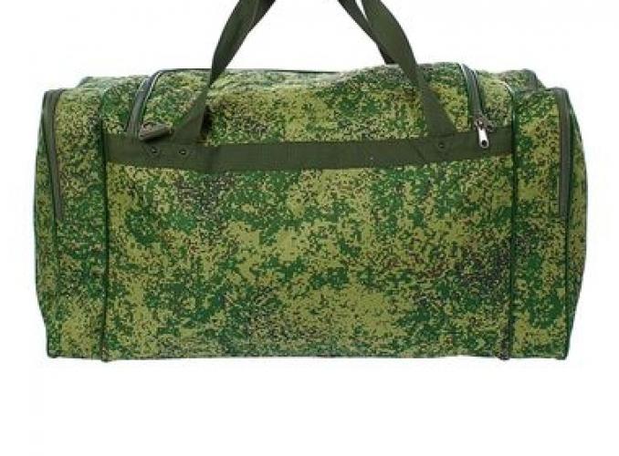 Сумка дорожная на молнии Витязь, 1 отдел, 3 наружных кармана, цвет хаки