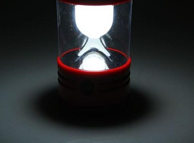 Фонарик переносной 1 диод 220V от солнечной батареи пластик 14,5х7,7х7,7 см микс