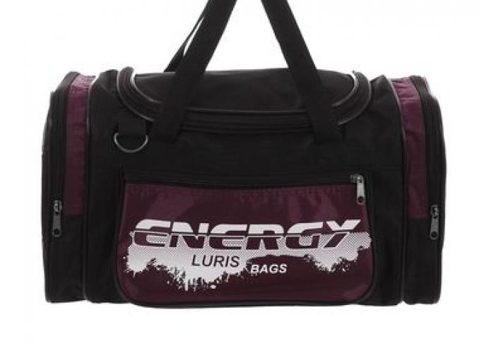 Сумка спортивная на молнии Стрит, 3 отдела, 1 наружный карман, коричневая