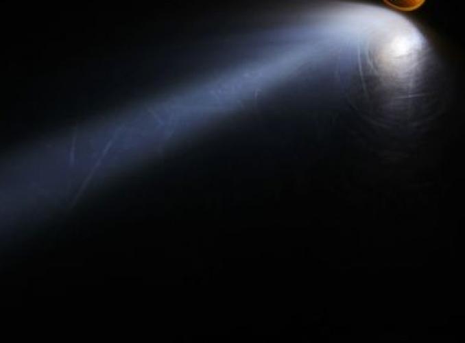 Фонарик ручной 1 диод 1 режим в форме пули 3ААА металл МИКС 16х2,5х2,5 см