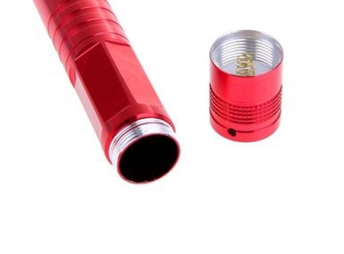 Фонарик ручной Прожектор 1 диод, 1 батарейка АА, цвета МИКС