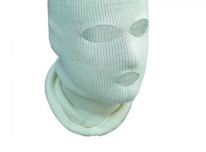 Лыжная шлем-маска Очки белая