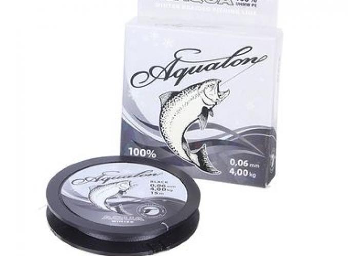 Леска плетёная Aqua Aqualon Black 15м 0,06 мм