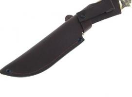 Нож нескладной Спрут (2257)д, рукоять-дерево, дамасская сталь