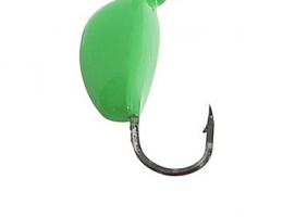 Мормышка вольфрам Пирс Банан, вес 2.1г, цвет фц.зеленый