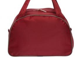 Сумка женская на молнии, 1 отдел, бордовая