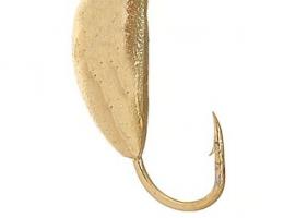 Мормышка Банан с ушком Ф4 золото