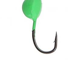 Мормышка вольфрам Пирс Сфера 0.5г, цвет фц.зеленый