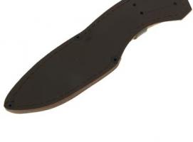 Нож нескладной Разделочный, дамасская сталь, рукоять-береста, граб, дюраль