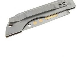 Нож складной неавтоматический, рукоять два цвета