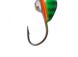 Мормышка W Spider Мидия с ушком краш. 4,0мм, вес 1,00гр, цвет 176 с камнем