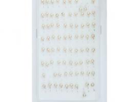 Мормышка литая Шар d5 серебро с люминофором, набор 100шт