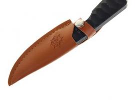 Нож нескладной, рукоять с насечками, в чехле