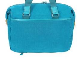 Сумка спортивная на молнии, 1 отдел, 1 наружный карман, голубая