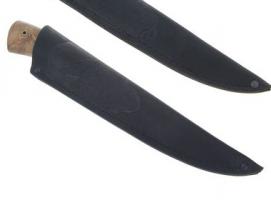 Нож нескладной Филейный НФ-1, г.Павлово, сталь 65Х13, рукоять-орех