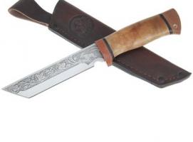 Нож НС-49 г.Златоуст, рукоять-дерево, сталь 40Х10С2М