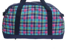 Сумка спортивная на молнии Клетка, 1 отдел, 4 наружных кармана, цветная