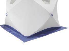 Палатка Призма Люкс 230, 3-слойная, с 1 входом, цвет бело-синий