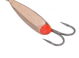 Блесна зимняя Пирс Жук, вес 1.0г медь с двойником