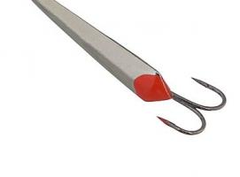 Блесна зимняя Пирс Лонг, вес 1.2г никель с двойником