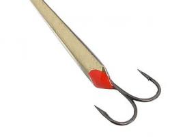 Блесна зимняя Пирс Лонг, вес 1.2г латунь с двойником